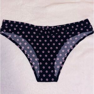 Juicy Couture Black and Pink Graphic Panties